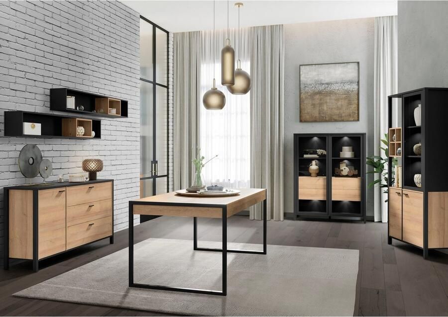 FORTE Vitrinekast High Rock Hoogte ca. 193 cm