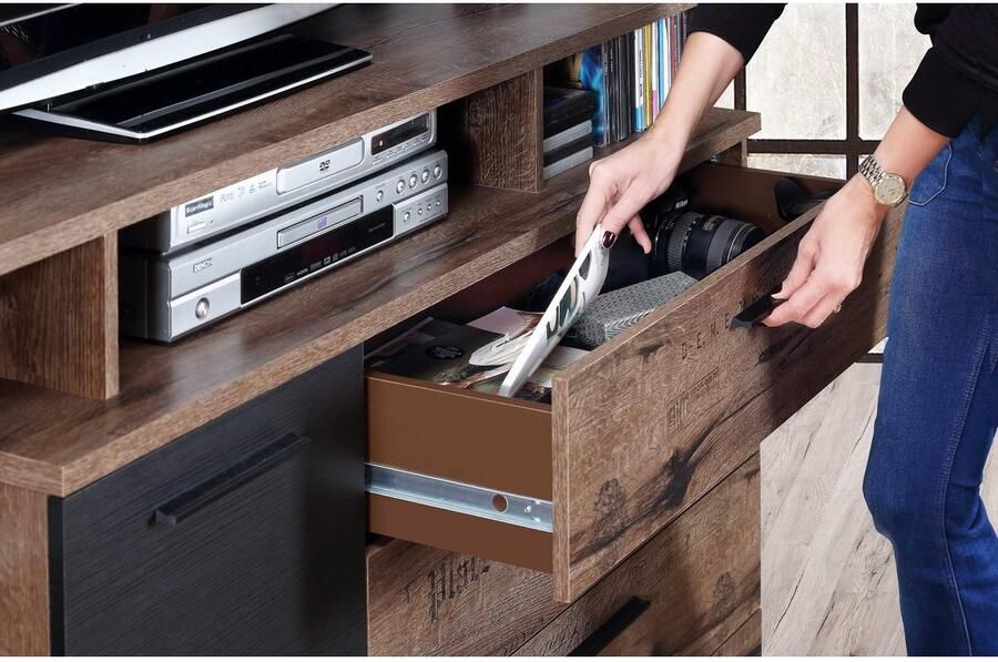 FORTE Kast met laden en deuren Jacky