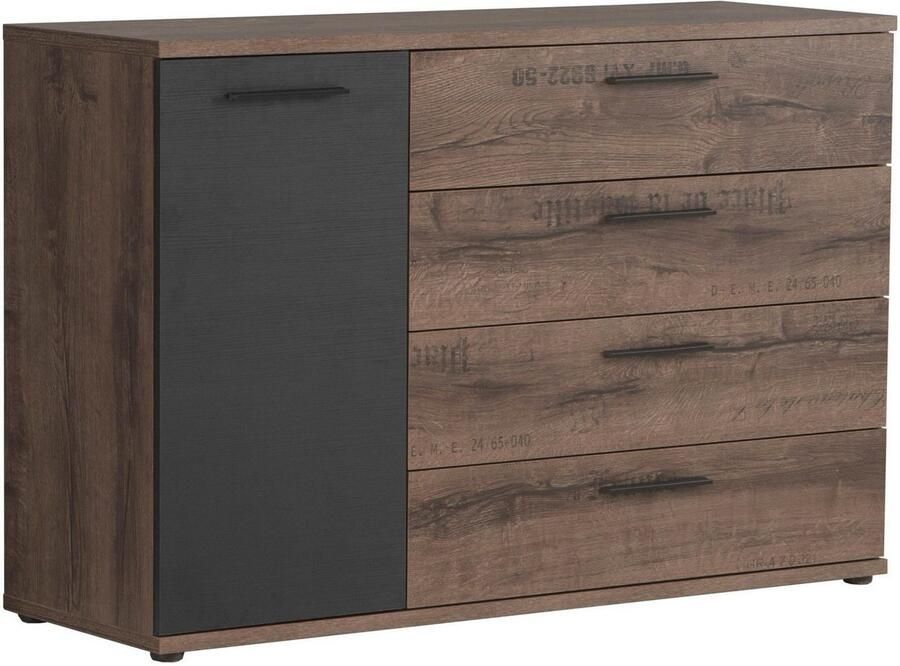 FORTE Kast met laden en deuren Jacky