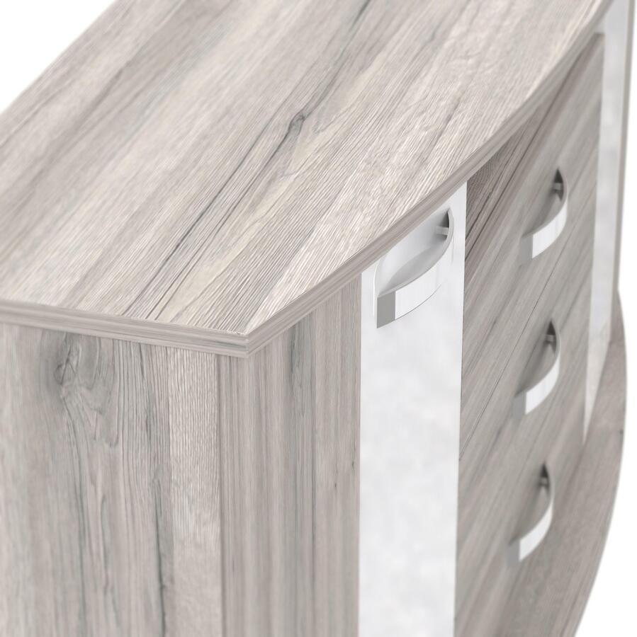 FORTE Kast met laden en deuren Rondino met led-spot