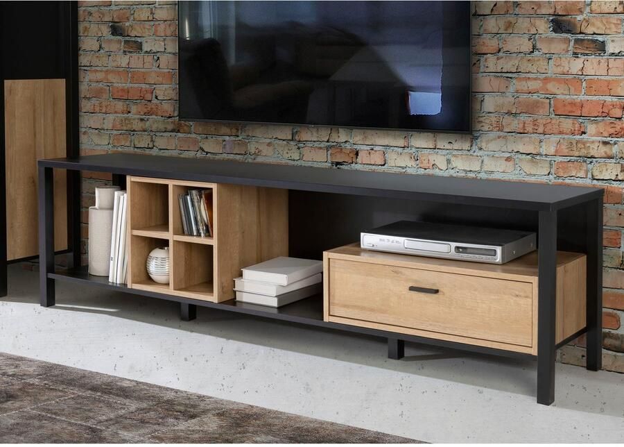 FORTE Tv-meubel High Rock TV-kast TV-bord breedte ca. 181 cm