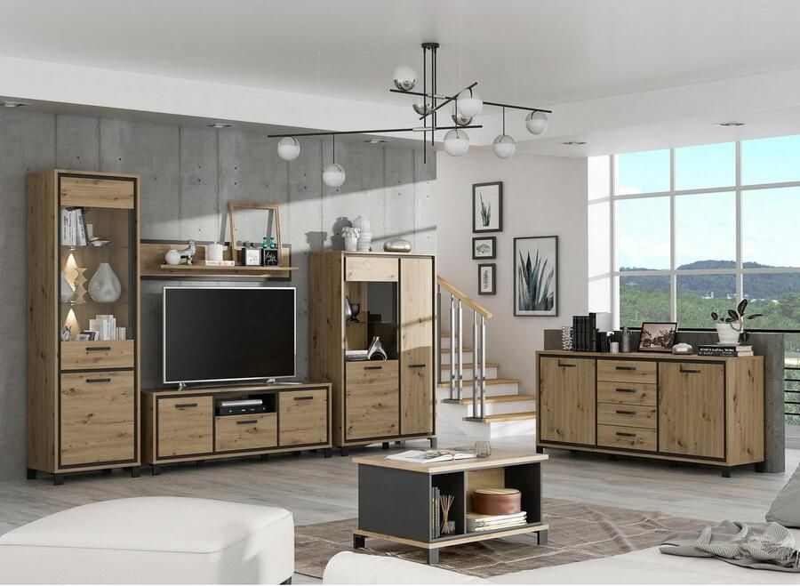 FORTE Wandmeubel Trondheim Voorkant romp mat (set 4 stuks)