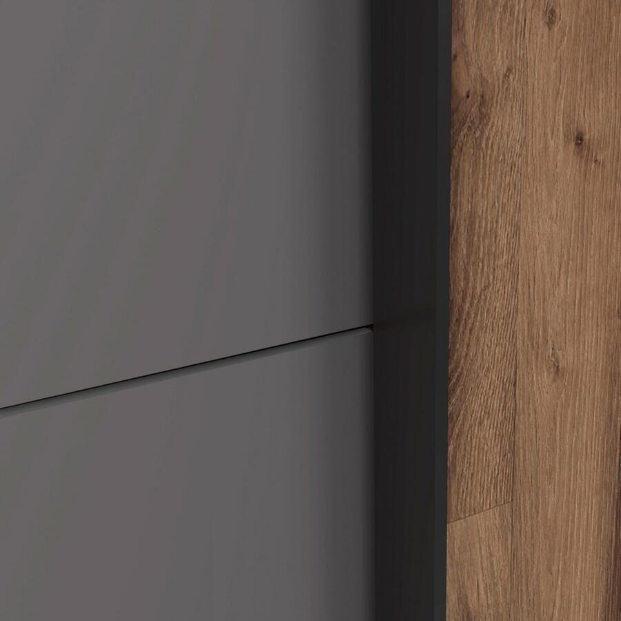 FORTE Zweefdeurkast Sirius Black Made in Europe hoogwaardig ontwerp