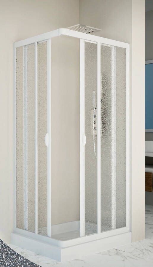 Forte Hoekdouchecabine Vela variabel verstelbereik bxh: 75x75 cm