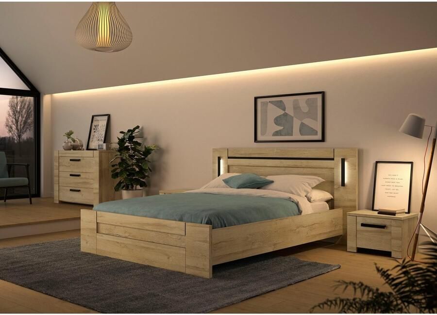 Gami 1-persoonsledikant Sofia Bed met geïntegreerde leeslamp (1-delig)