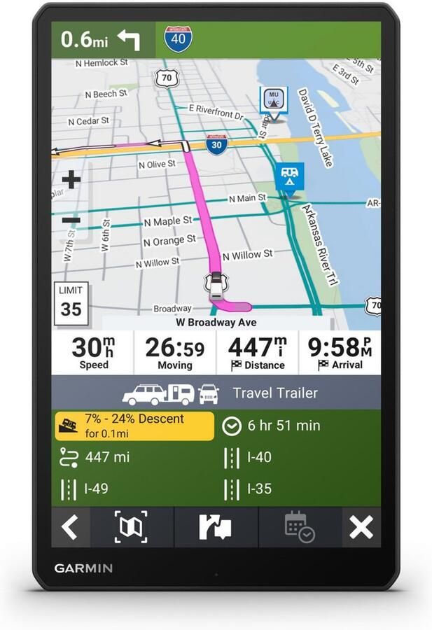 Garmin Navigatiesysteem Camper 1095 EU GPS (1 stuk)