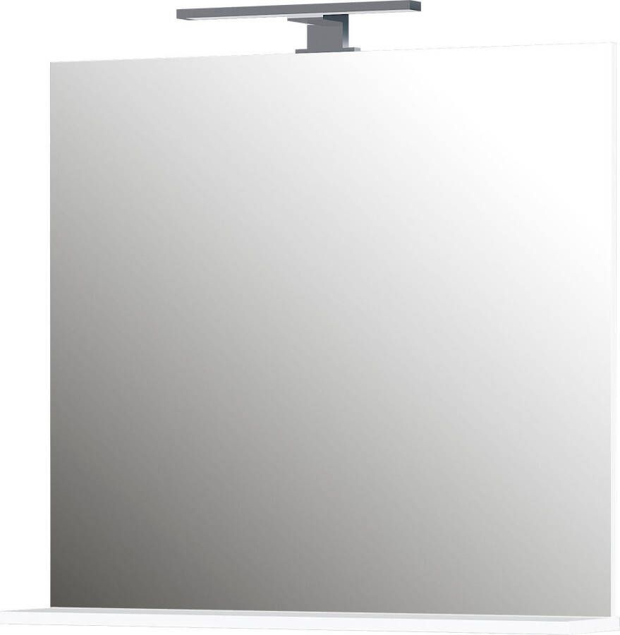 GERMANIA Badspiegel Scantic Pescara Breedte 76 cm met planchet ledverlichting spiegel