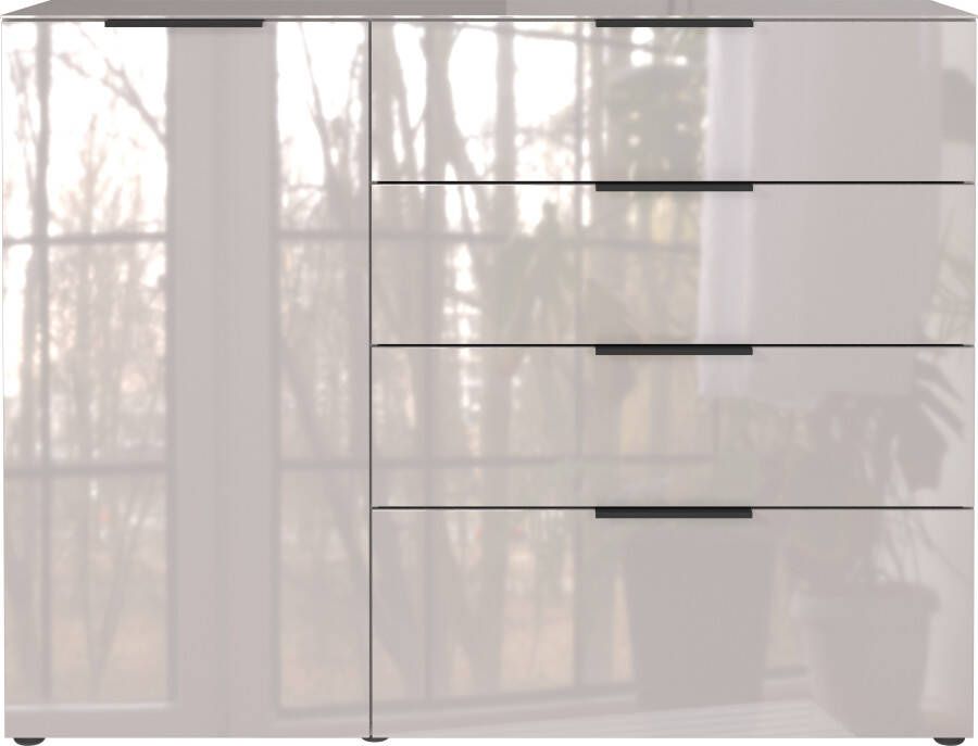 GERMANIA Dressoir OAKLAND in 2 breedten fronten en bovenblad met glas-inlay