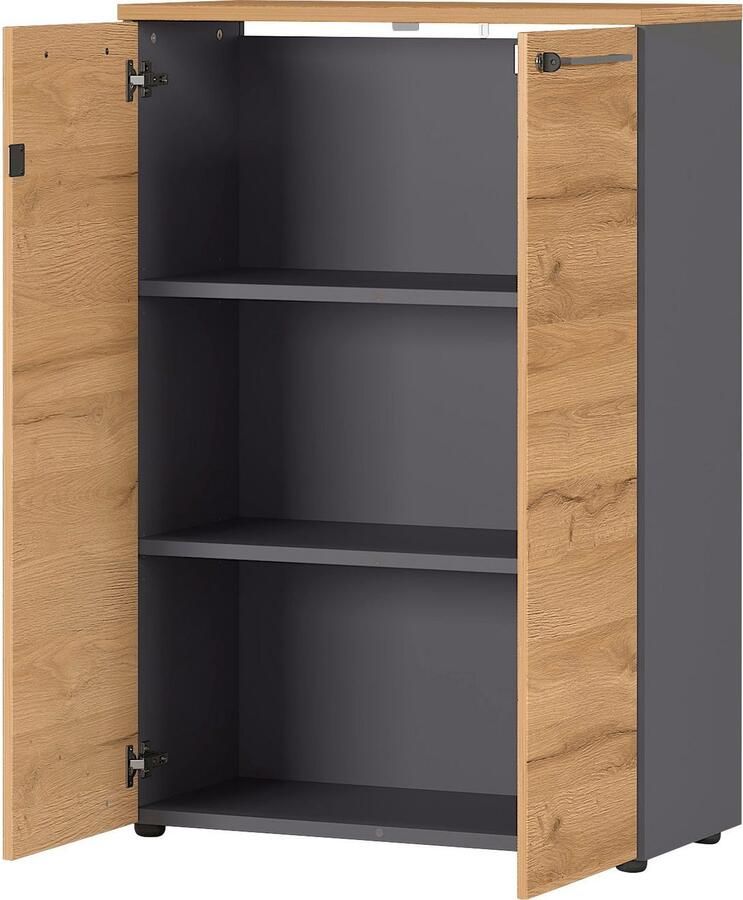 GERMANIA Archiefkast GW-Agenda multifunctionele kast afsluitbaar optioneel met 2 open vakken afmetingen 80x197 cm made in germany - Foto 8