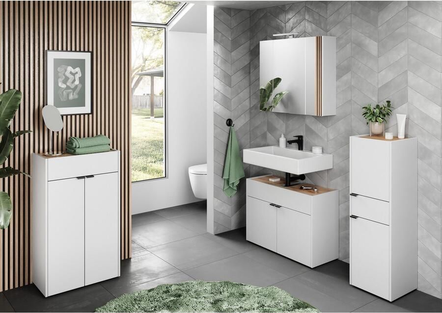 GERMANIA Badkamerkast Ameca Kast met een lade en twee deuren