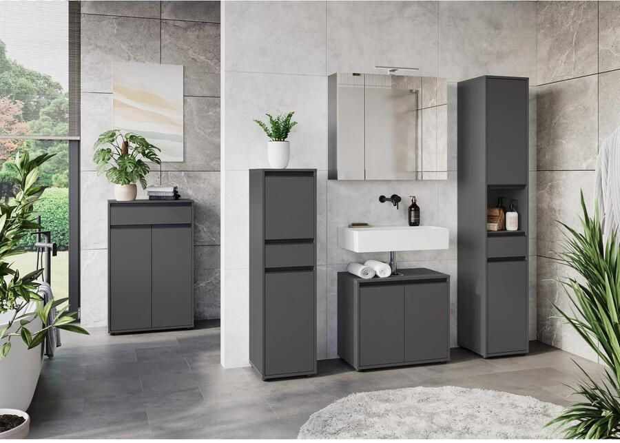 GERMANIA Halfhoge kast Lemont met deur- en ladedemping