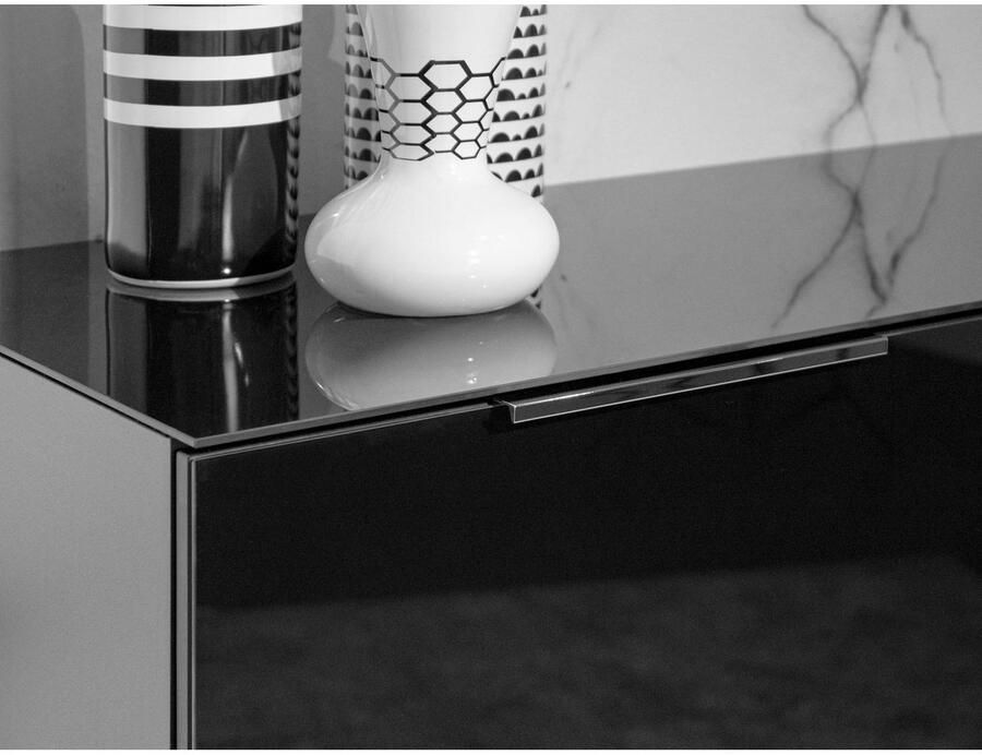 GERMANIA Dressoir OAKLAND in 2 breedten fronten en bovenblad met glas-inlay