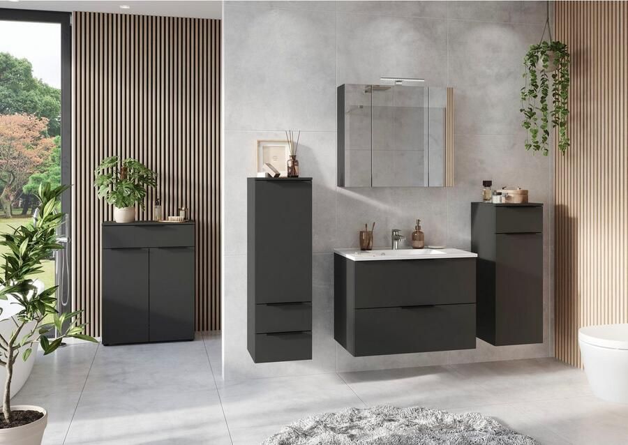 GERMANIA Halfhoge kast Crandon Kast met 2 laden een deur en een verstelbare plank