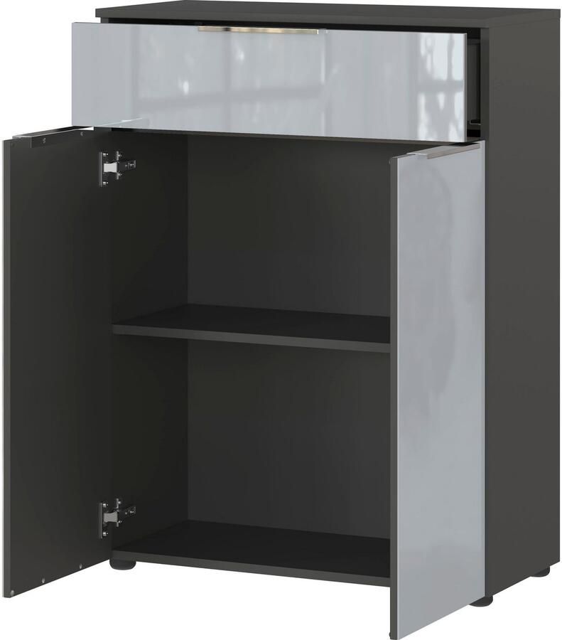 GERMANIA Halfhoge kast OAKLAND Ladekast met 1 lade en 2 deuren 1 verstelbare plank