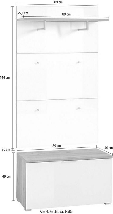 GERMANIA Halmeubelset GW-Telde (set 2-delig)