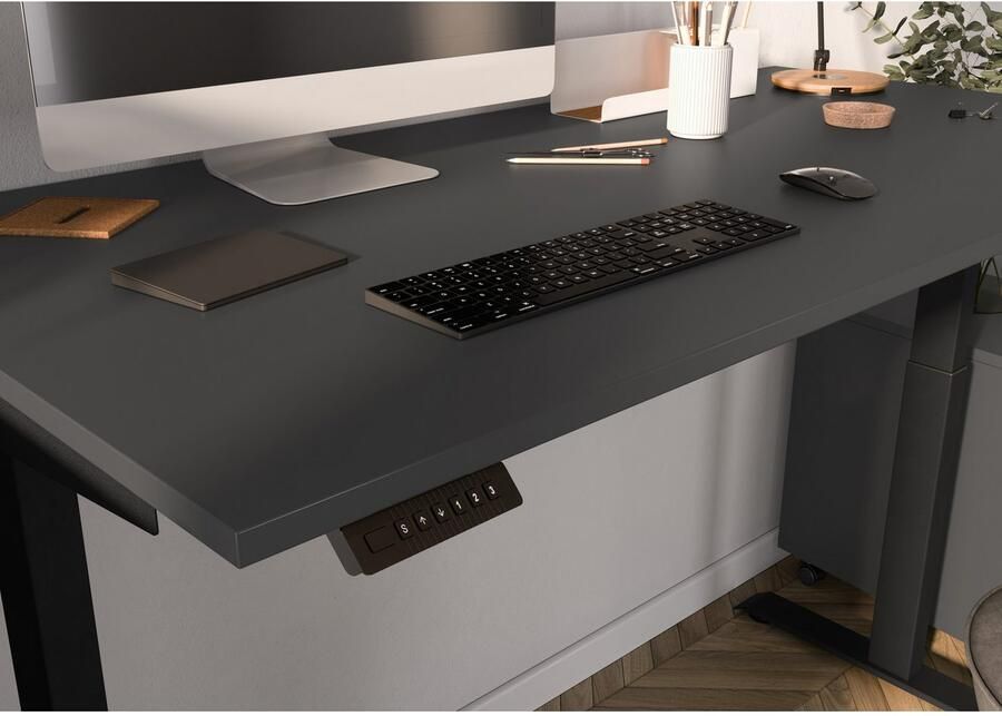 GERMANIA Bureau Milaan elektrisch in hoogte verstelbaar in verschillende breedten 120-180 cm made in germany