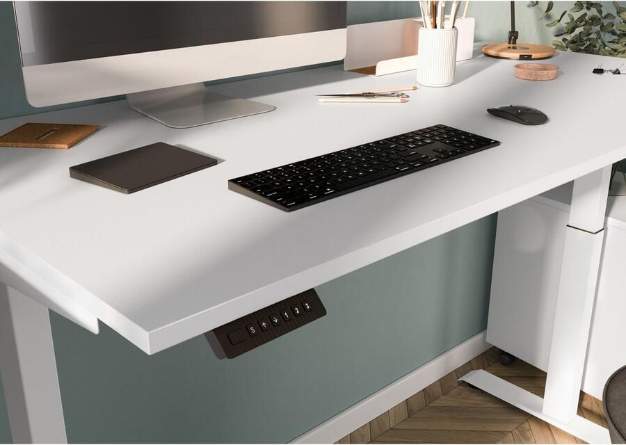 GERMANIA Bureau Milaan elektrisch in hoogte verstelbaar in verschillende breedten 120-180 cm made in germany