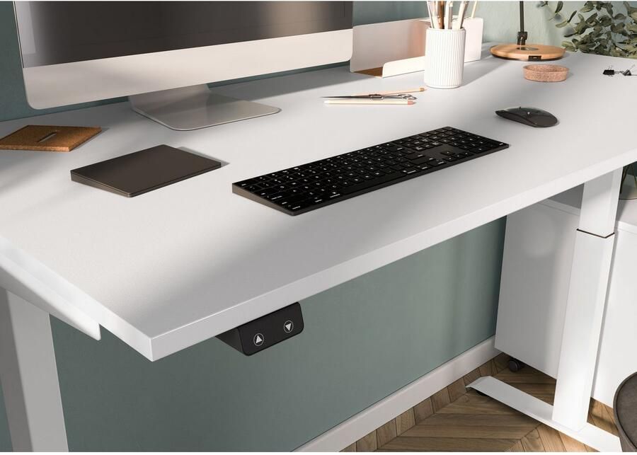 GERMANIA Kantoormeubelset Milaan inclusief 2 schrijftafels en schuifdeurkast (3-delig)