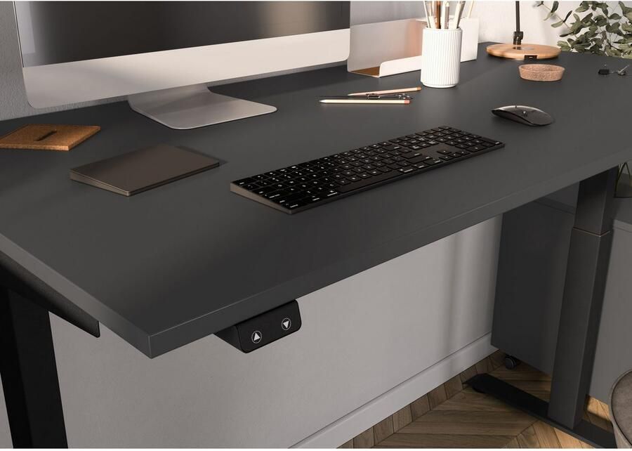 GERMANIA Kantoormeubelset Milaan inclusief 2 schrijftafels en schuifdeurkast (3-delig)