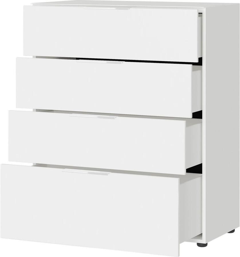 GERMANIA Kast met laden en deuren Oakland met glazen bladen Breedte 83 cm met lades in verschillende varianten