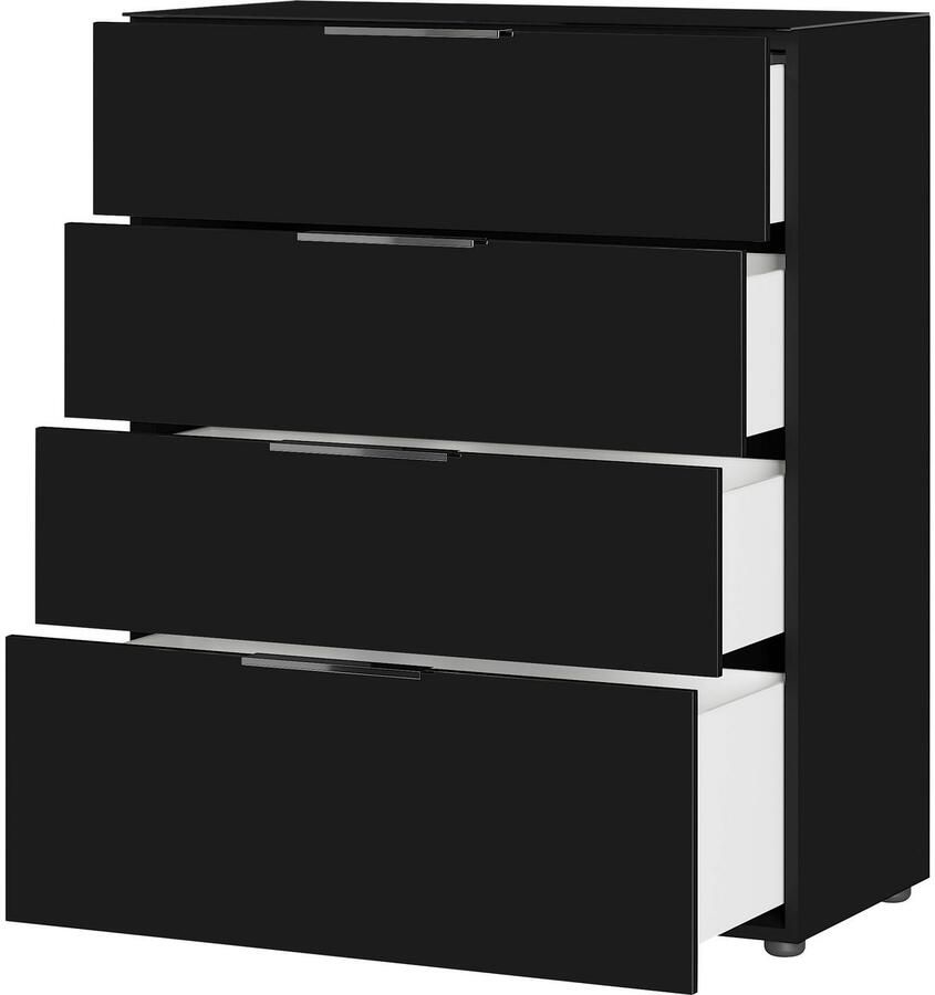 GERMANIA Kast met laden en deuren Oakland met glazen bladen Breedte 83 cm met lades in verschillende varianten