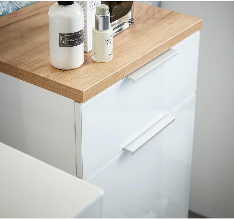 Germania Badkameronderkast Gw-pescara Wit En Navarra Eikenkleurig