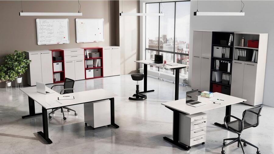 GERMANIA Ordnerrek GW-Agenda archiefkast met verstelbare planken breedte 45 of 80 cm made in germany