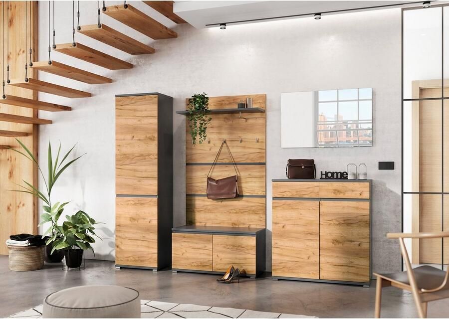 Germania Schoenenbank GW-Lissabon multiplex-Navarra antracietkleurig