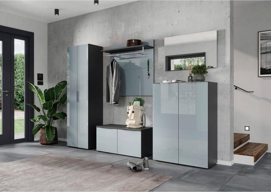 Germania Genova Halbank Grafiet | Zilvergrijs