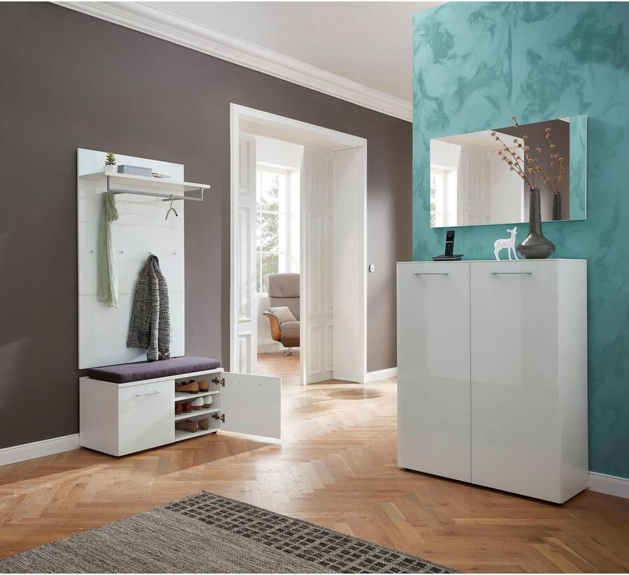 Germania Schoenenkast Scifo 88cm met 2 deuren wit