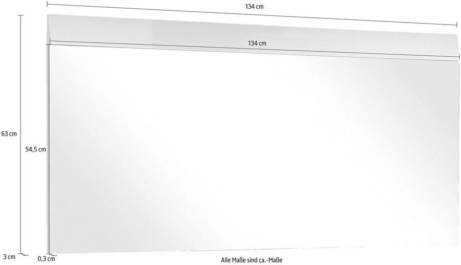 GERMANIA Spiegel GW-Adana spiegel op gecoate draagplaat