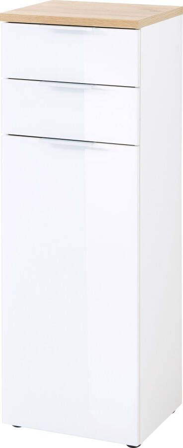 GERMANIA Halfhoge kast Pescara Front met glasondersteuning