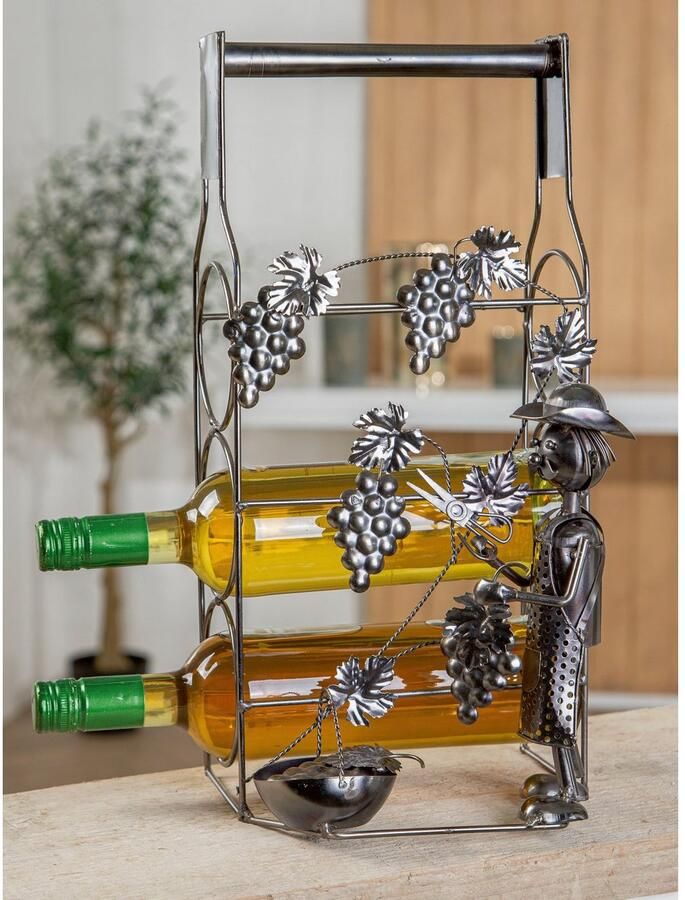 GILDE Flessenhouder voor 3 flessen wijnmaker (1 stuk)