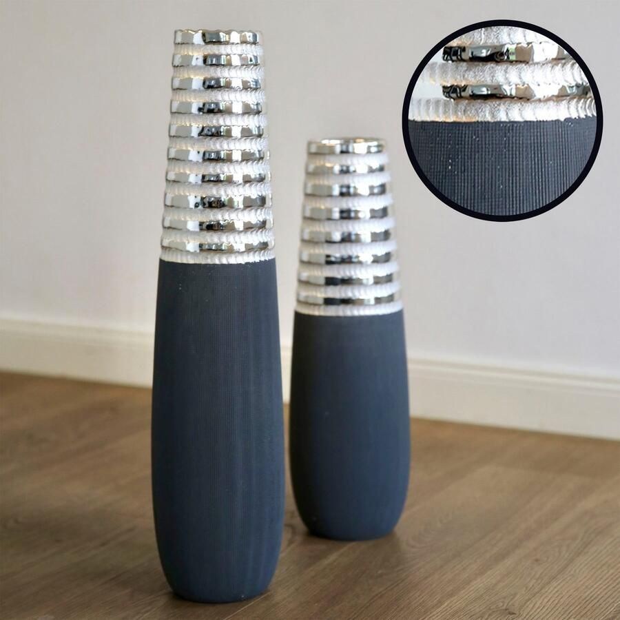 GILDE Siervaas NEWTOWN gemaakt van keramiek (1 stuk)