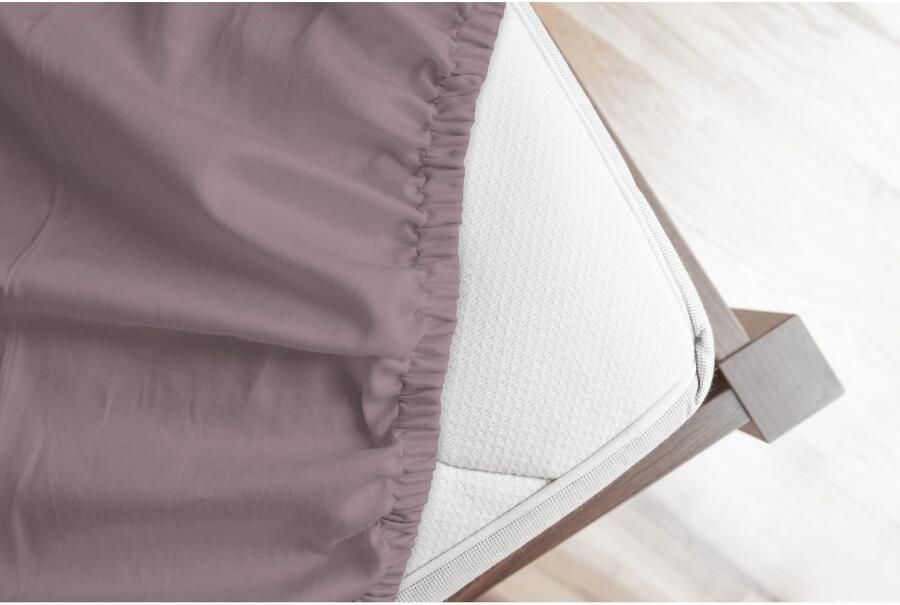Good morning Hoeslaken Renforcé 100% katoen renforcé volledige elastiek tot 25 cm hoogte 80x200 wit (1 stuk) - Foto 3