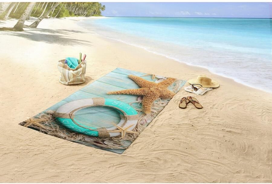 Good morning Strandlaken Jimmy Microvezel 100x180 Sneldrogend Zomer Strand Volwassenen (1 stuk)