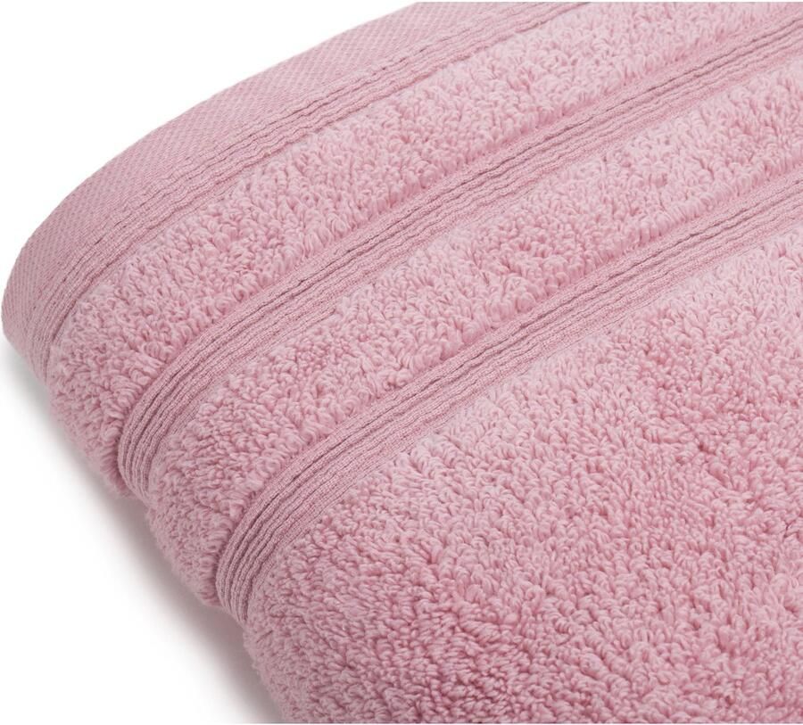 Gözze Badlaken Monaco Unikleurig met gegolfd randdessin puur katoen (1 stuk)