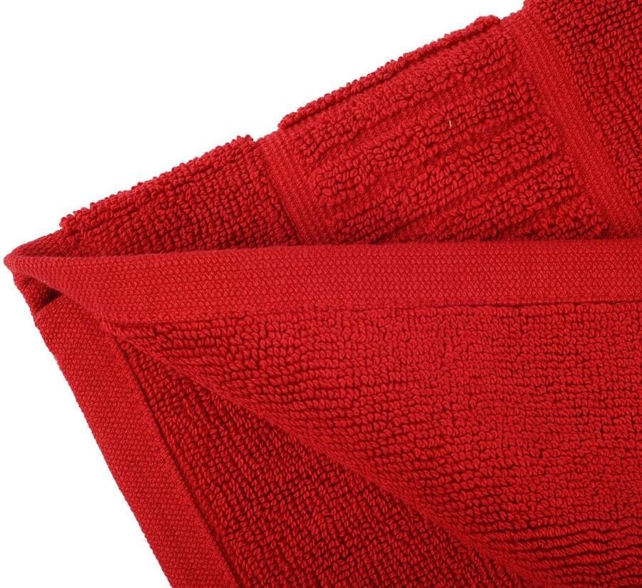 Gözze Badmat BIO badstof Badmat badstofkwaliteit met randdessin (1 stuk)