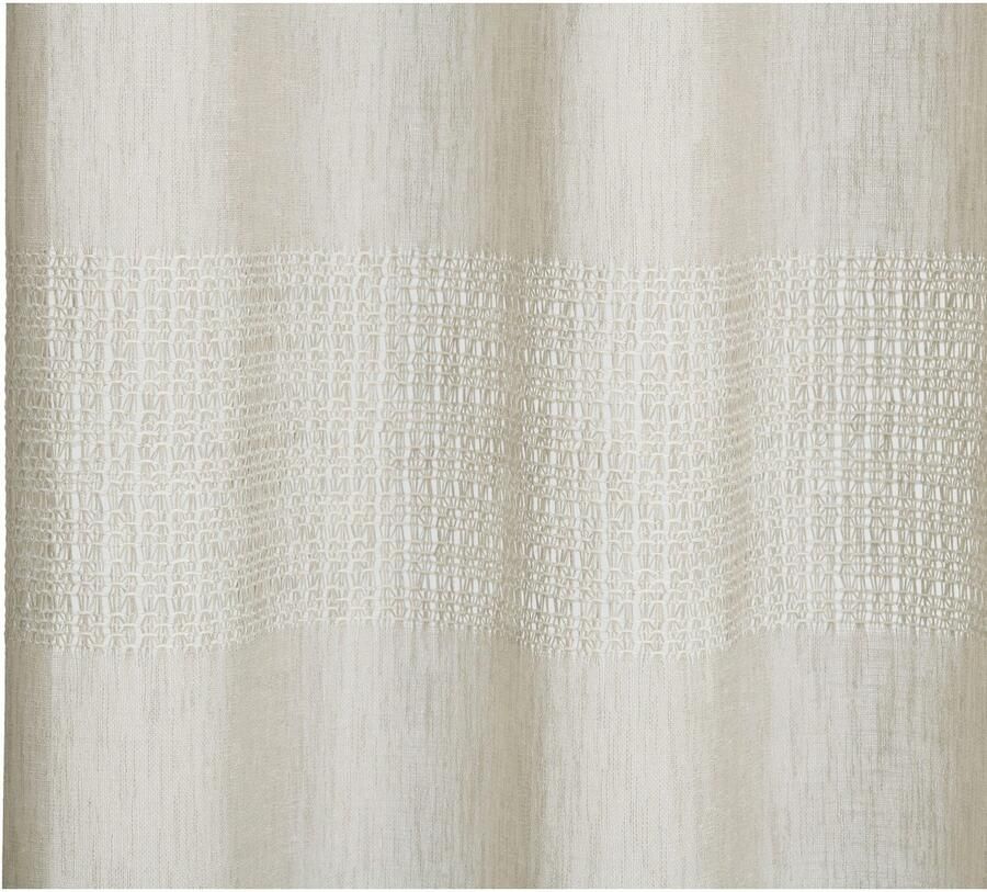 Gözze Gordijn Marrakech gordijn met ringen HxB: 245x140 transparant doek inclusief horizontale strepen (1 stuk)