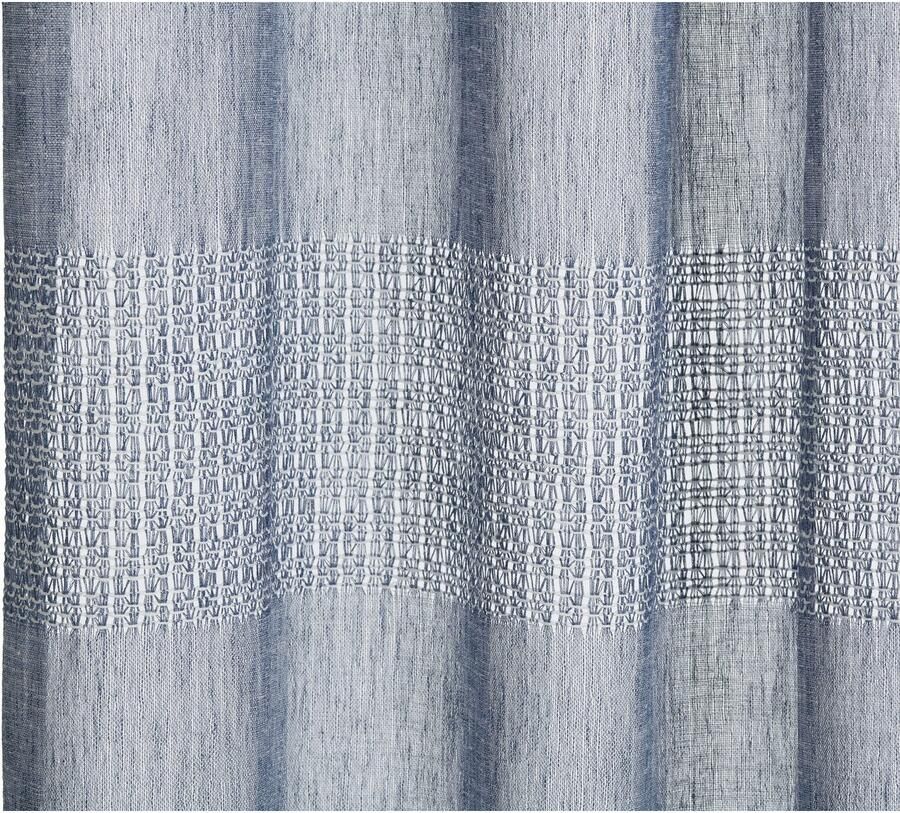 Gözze Gordijn Marrakech gordijn met ringen HxB: 245x140 transparant doek inclusief horizontale strepen (1 stuk)