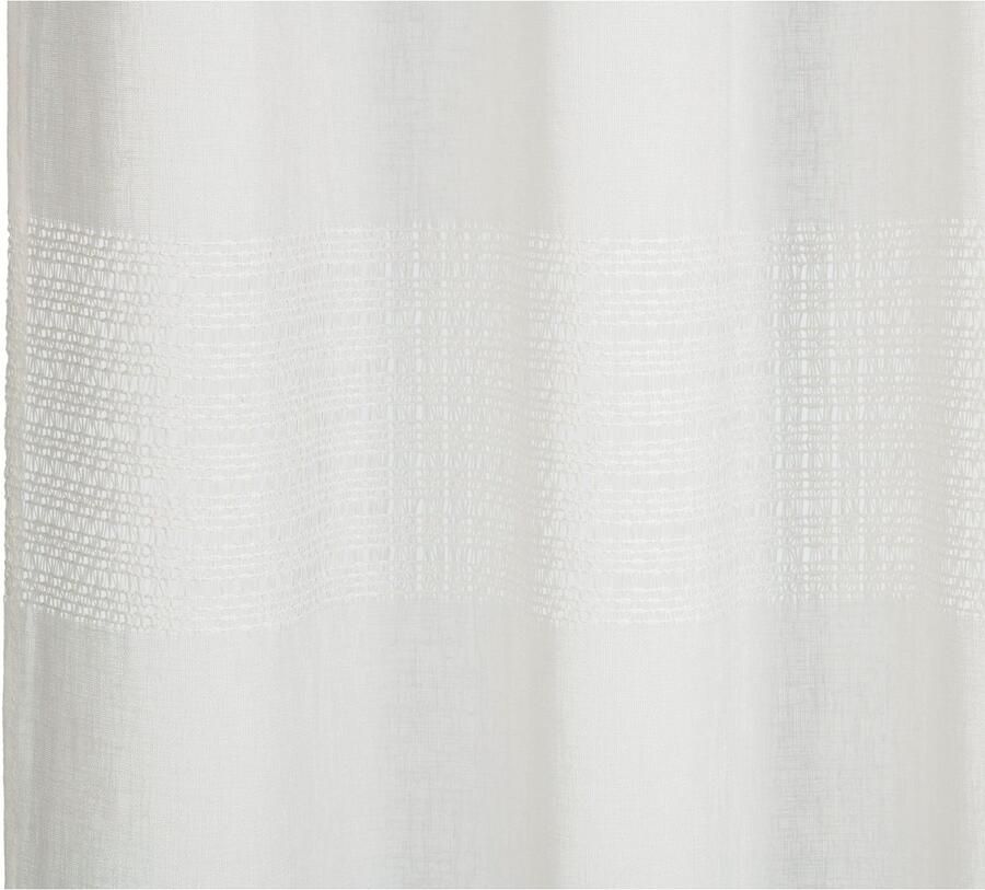 Gözze Gordijn Marrakech gordijn met ringen HxB: 245x140 transparant doek inclusief horizontale strepen (1 stuk)