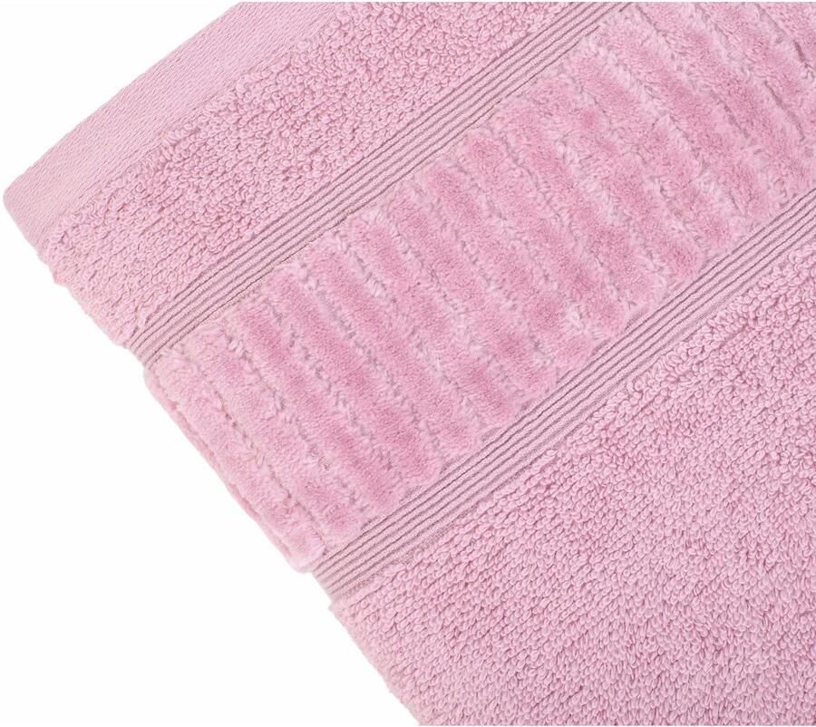 Gözze Handdoeken BIO badstof als set bio-katoen pastel kleuren met geschoren randdessin (2 stuks)