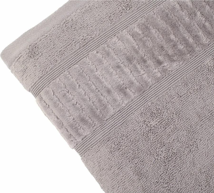 Gözze Handdoeken BIO badstof als set bio-katoen pastel kleuren met geschoren randdessin (2 stuks)