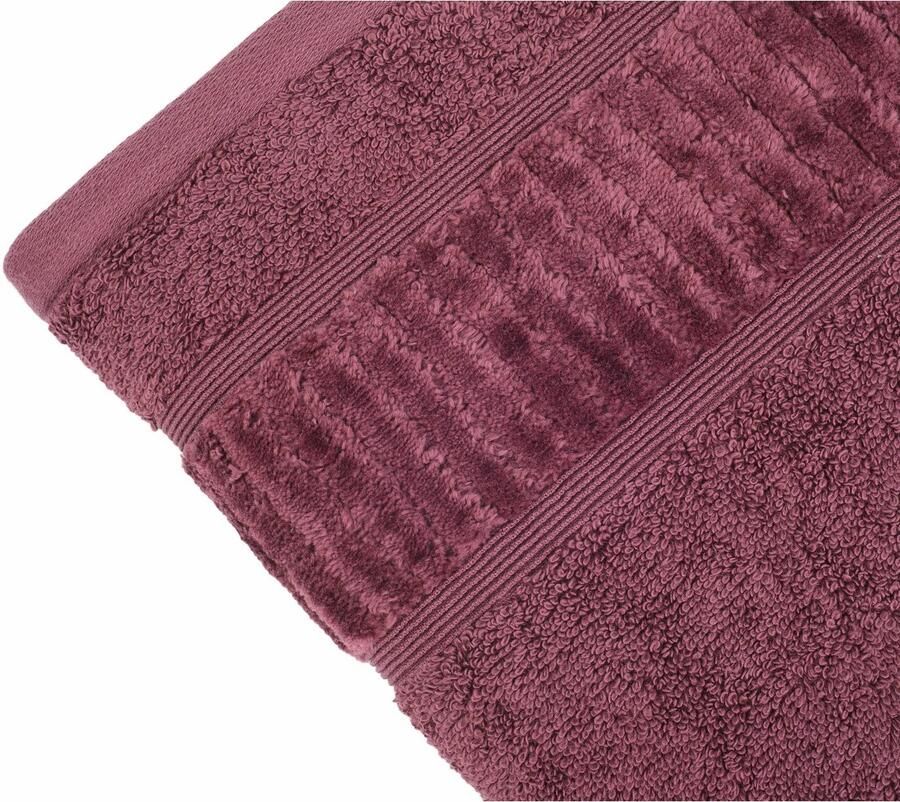 Gözze Handdoeken BIO badstof als set bio-katoen pastel kleuren met geschoren randdessin (2 stuks)