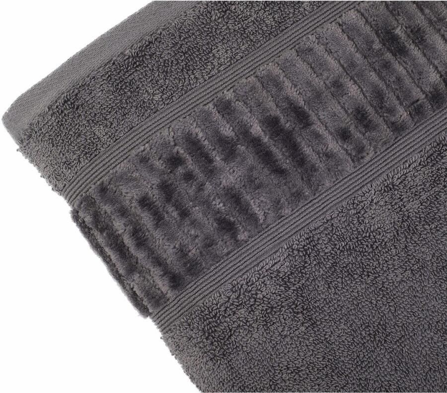 Gözze Handdoeken BIO badstof als set bio-katoen pastel kleuren met geschoren randdessin (2 stuks)