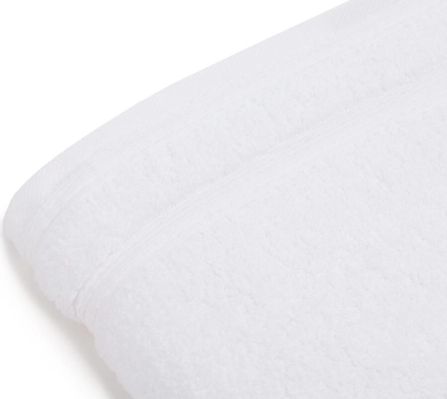 Gözze Handdoeken Monaco als set unikleurig met gegolfd randdessin puur katoen (2 stuks)