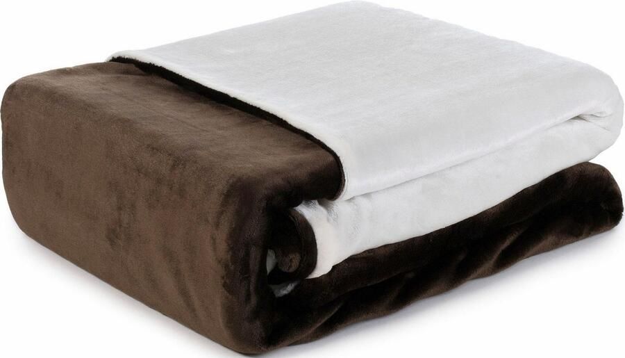 Gözze Tweezijdig te gebruiken overtrekset Superpluis in mt. 135x200 of 155x220 cm Fleece behaaglijk warm in de winter dekbedovertrek met reversible-look (2-delig)