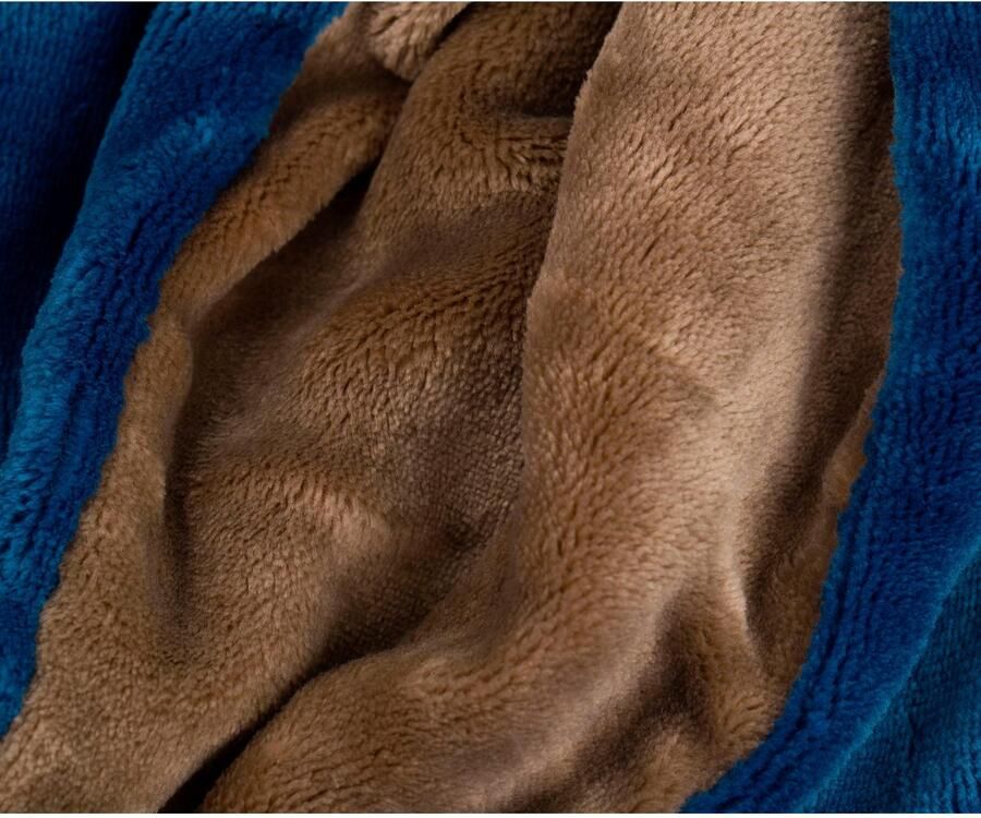 Gözze Tweezijdig te gebruiken overtrekset Superpluis in mt. 135x200 of 155x220 cm Fleece behaaglijk warm in de winter dekbedovertrek met reversible-look (2-delig)