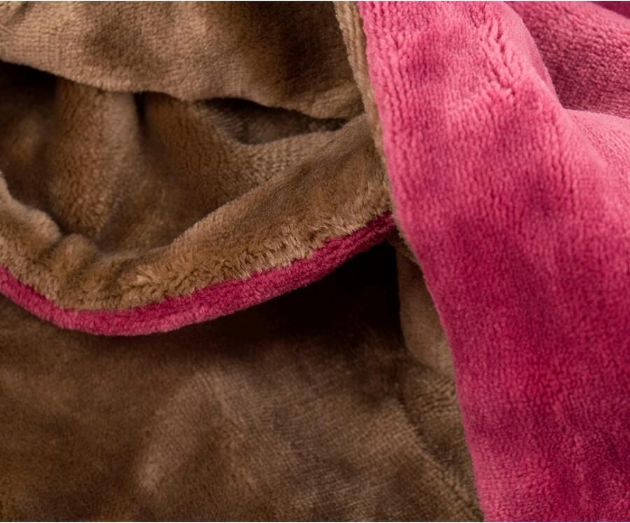 Gözze Tweezijdig te gebruiken overtrekset Superpluis in mt. 135x200 of 155x220 cm Fleece behaaglijk warm in de winter dekbedovertrek met reversible-look (2-delig)