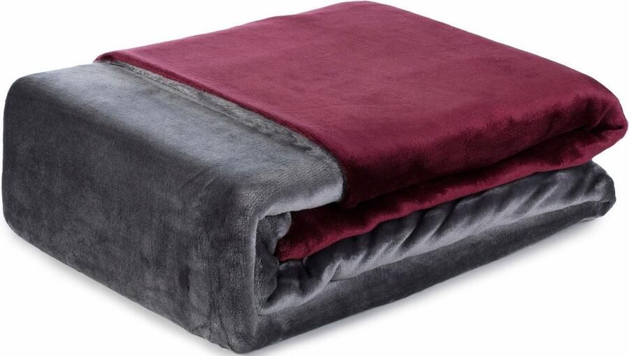 Gözze Tweezijdig te gebruiken overtrekset Superpluis in mt. 135x200 of 155x220 cm Fleece behaaglijk warm in de winter dekbedovertrek met reversible-look (2-delig)